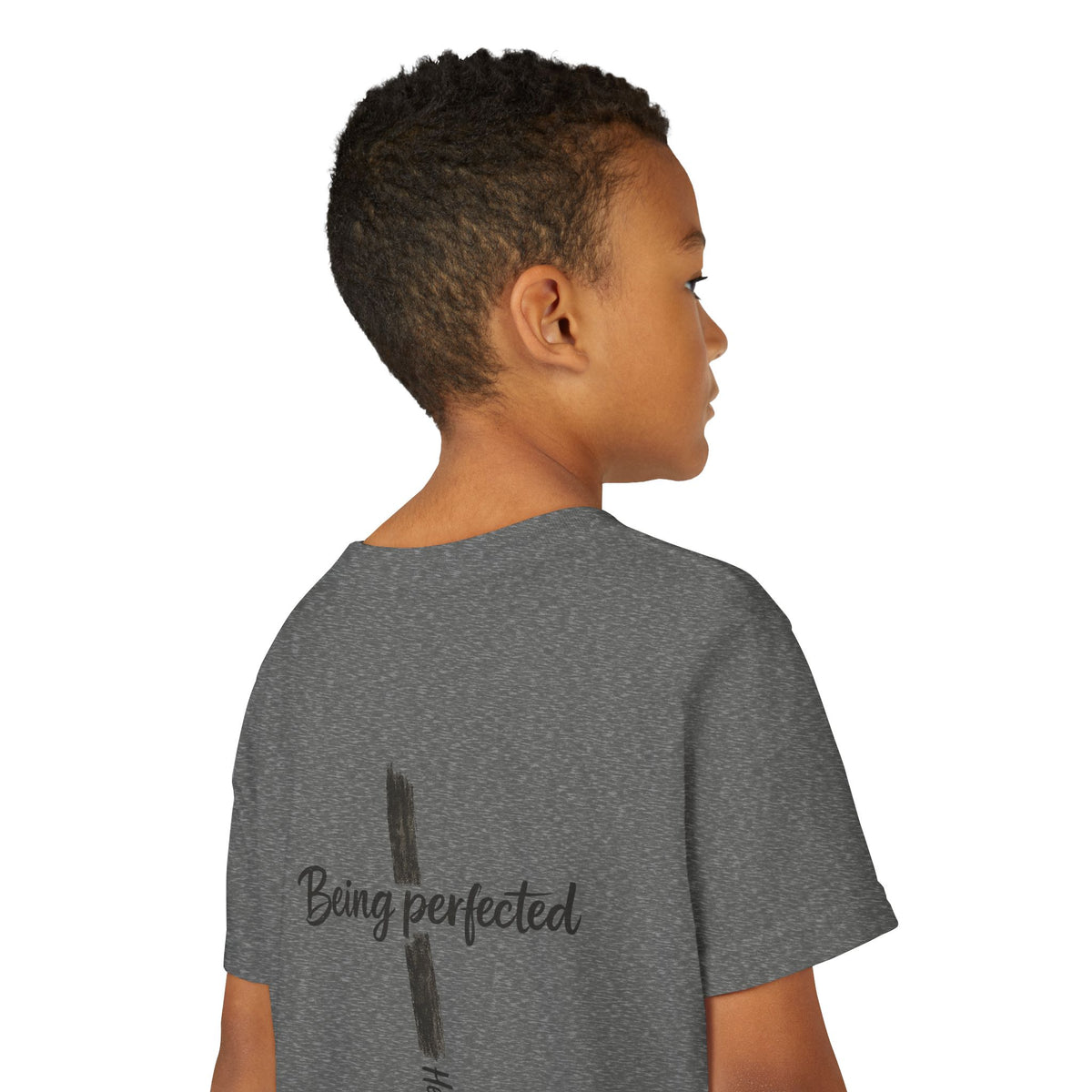 Youth Tee — "Being Perfected" Inspirational Christian T-shirt