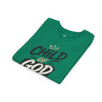 Child of God Youth Tee — Christian Kids Short Sleeve Shirt (faith, baptism, Sunday School)