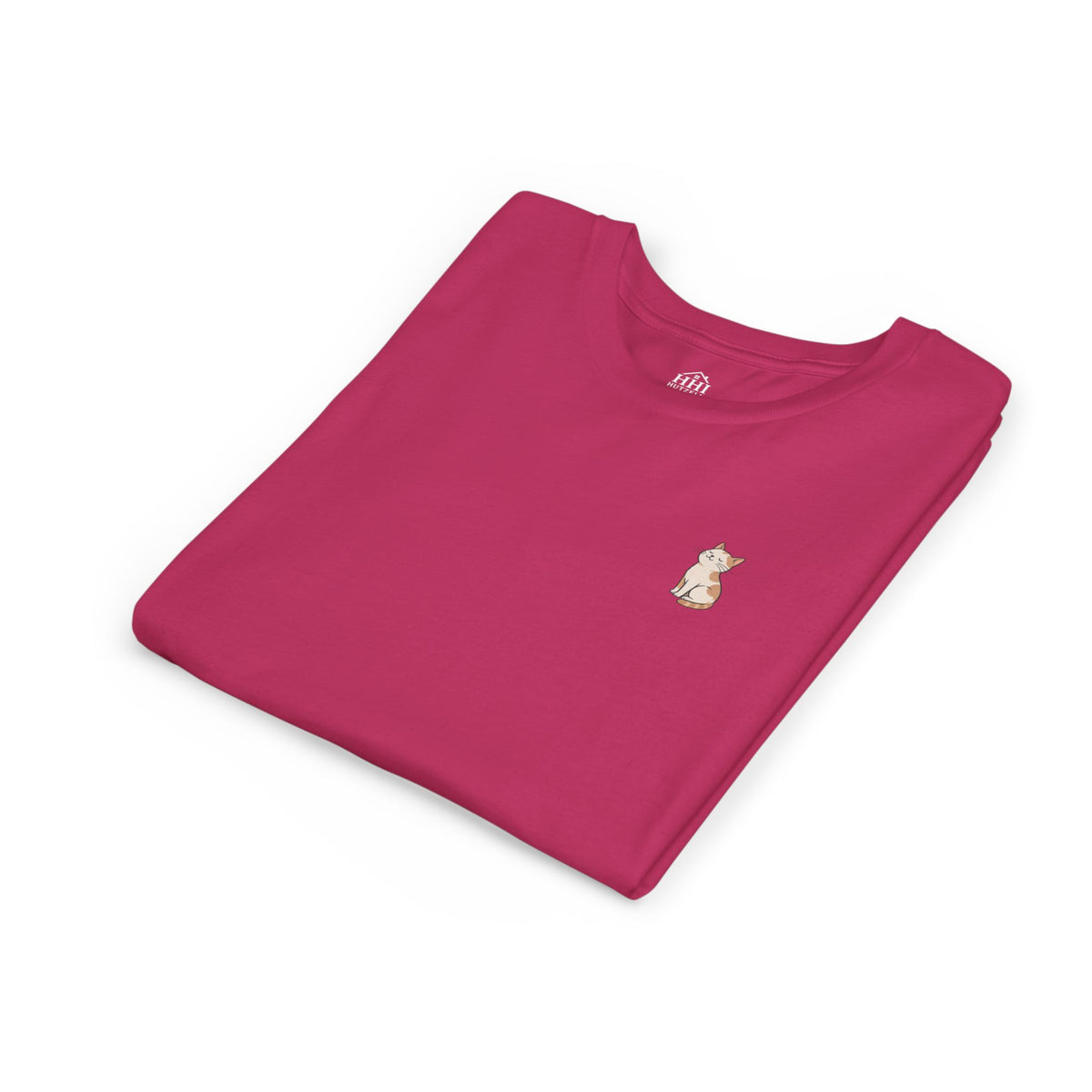 Youth Tee — "Paws and Prayers" Cat Graphic