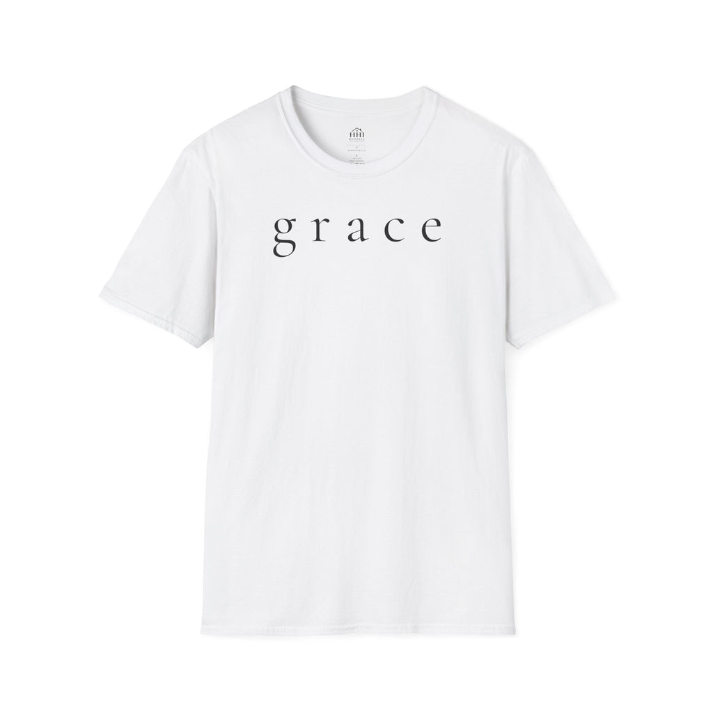 Grace Script T-Shirt — Minimalist Christian Faith Tee