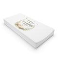 Changing Pad Cover — "Fearfully & Wonderfully Made" Neutral Floral Baby Nursery