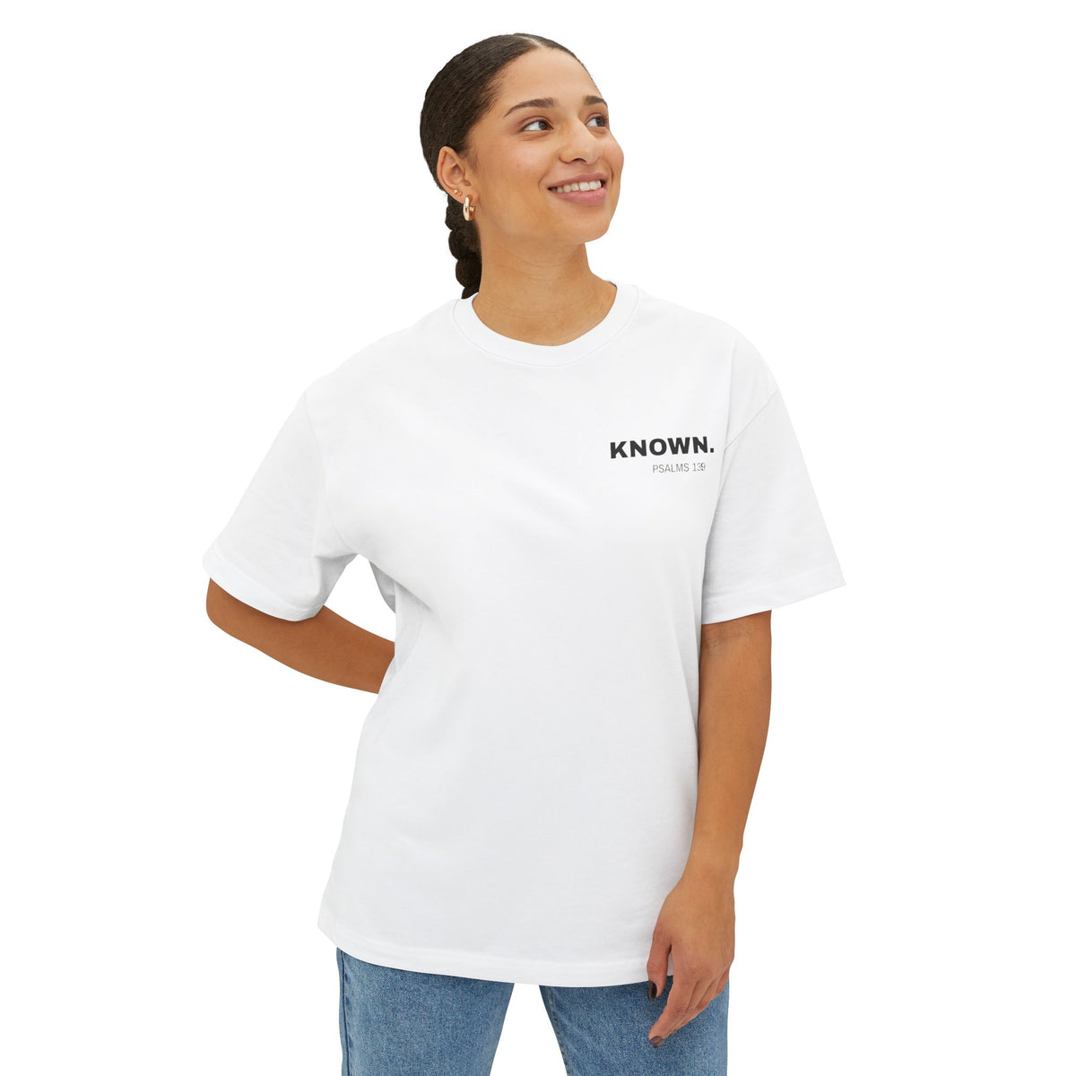 Known. Graphic Tee — Inspirational Message Boxy T-Shirt
