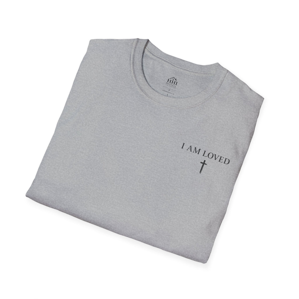 I Am Loved Christian T-Shirt — Inspirational Faith Tee with Cross