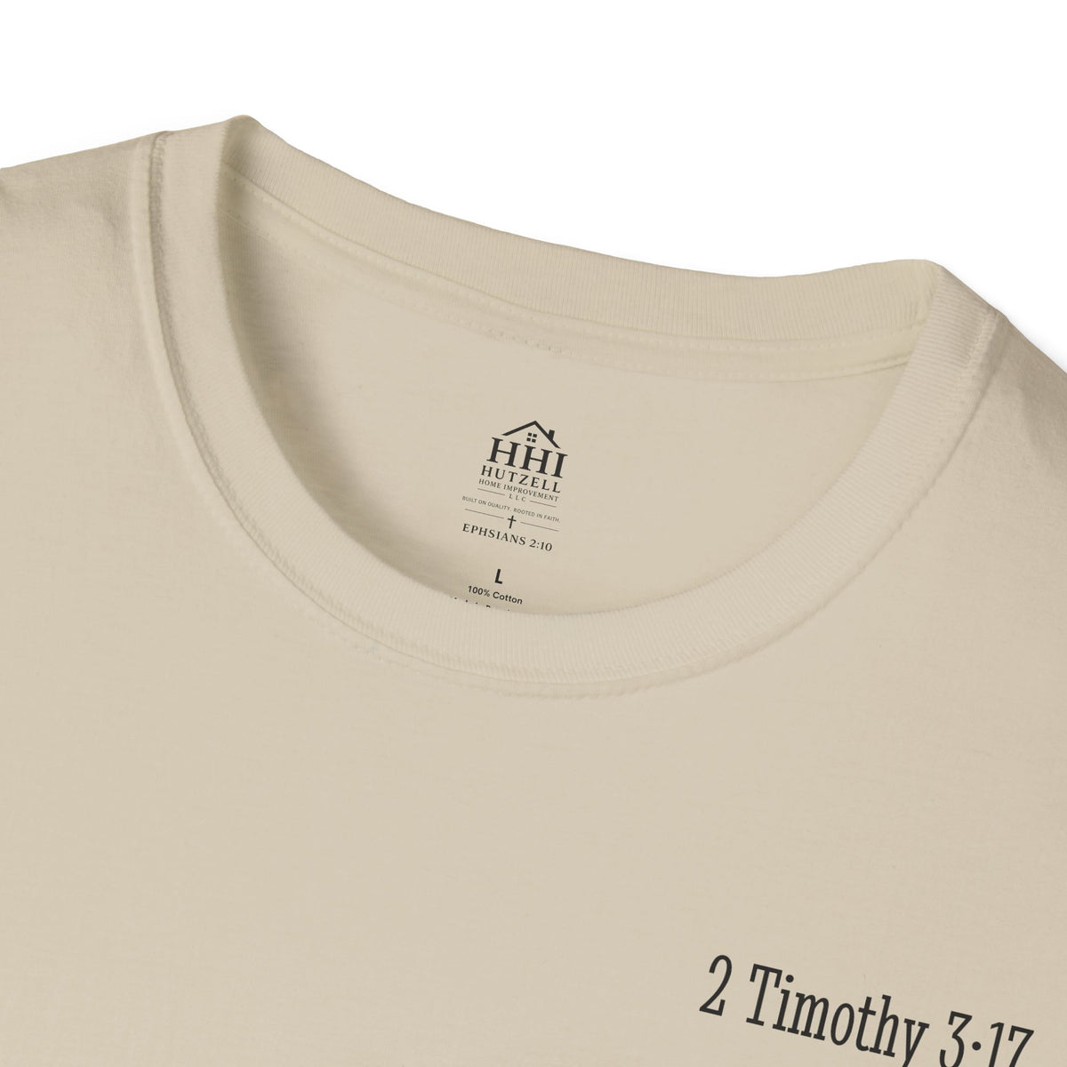 Equipped Cross T-Shirt — Christian Faith Shirt with 'Equipped' Back Print and 2 Timothy 3:17 Chest