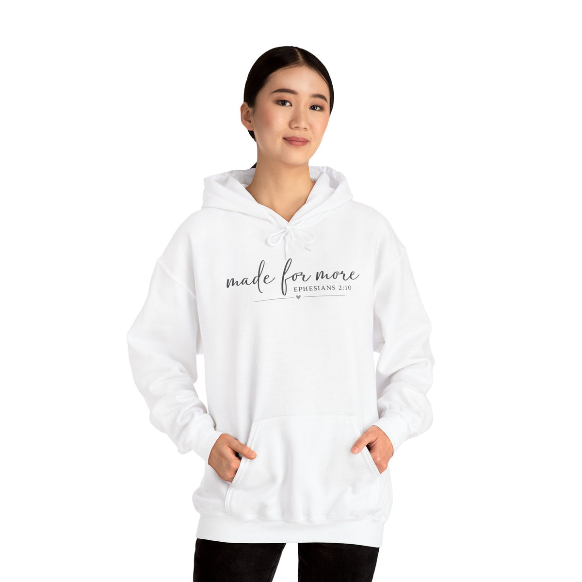 Made For More Hoodie — Inspirational Minimal Script Pullover