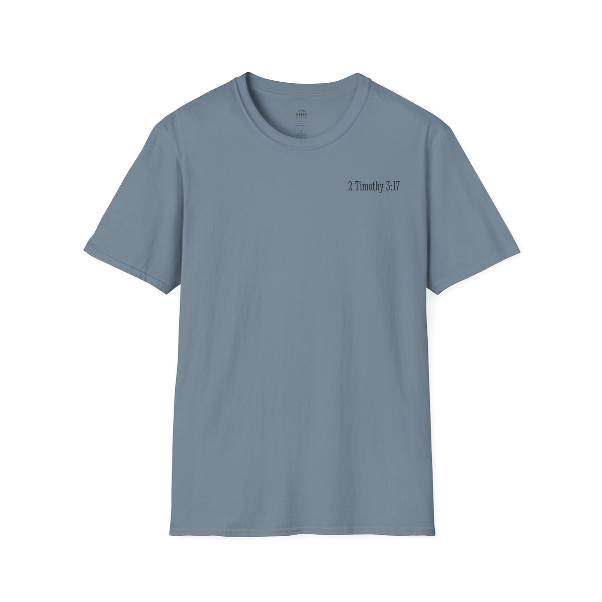 Equipped Cross T-Shirt — Christian Faith Shirt with 'Equipped' Back Print and 2 Timothy 3:17 Chest