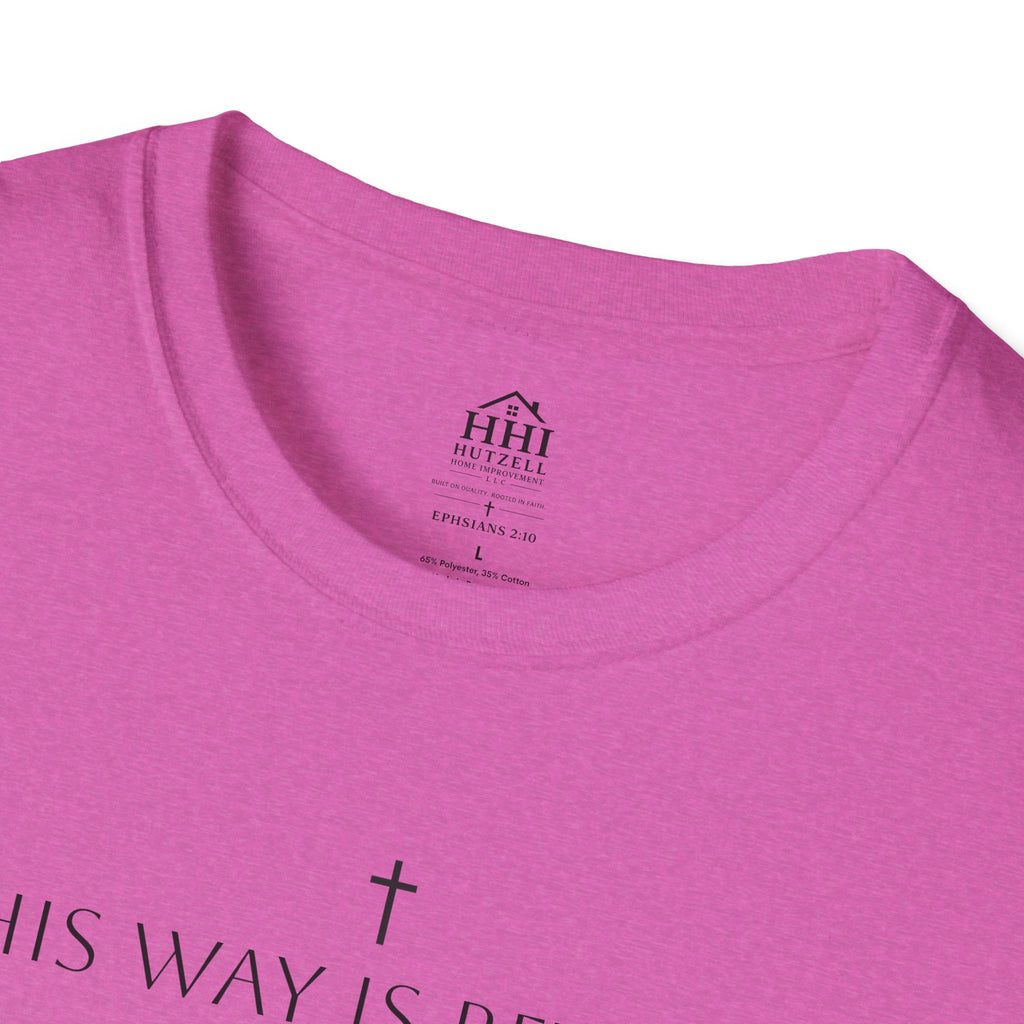 His Way Is Better T-Shirt — Minimal Cross Christian Tee