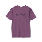 Personalized Mama T-Shirt — 'God is within her, she will not fall' Psalm 46:5 Christian Mom Tee