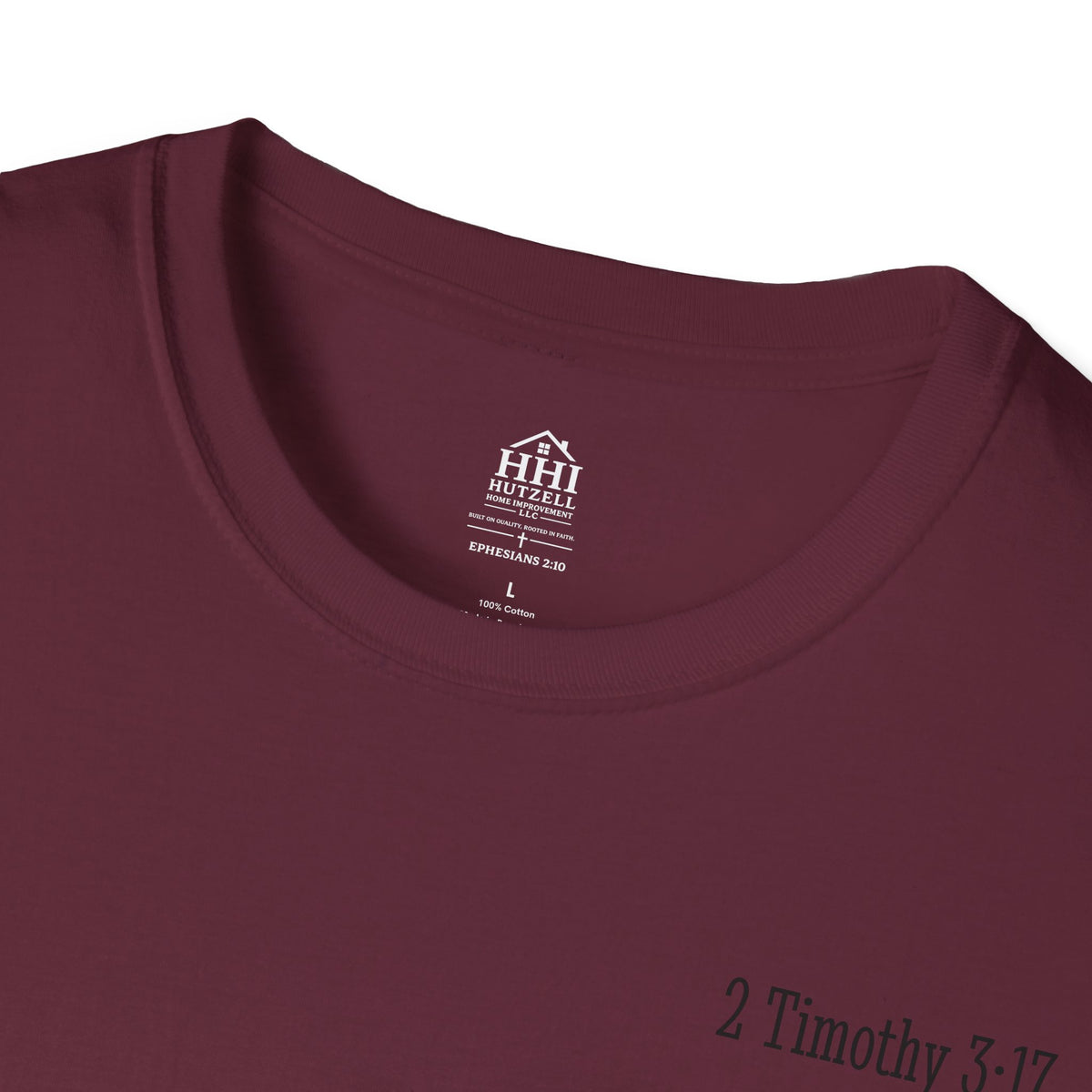 Equipped Cross T-Shirt — Christian Faith Shirt with 'Equipped' Back Print and 2 Timothy 3:17 Chest