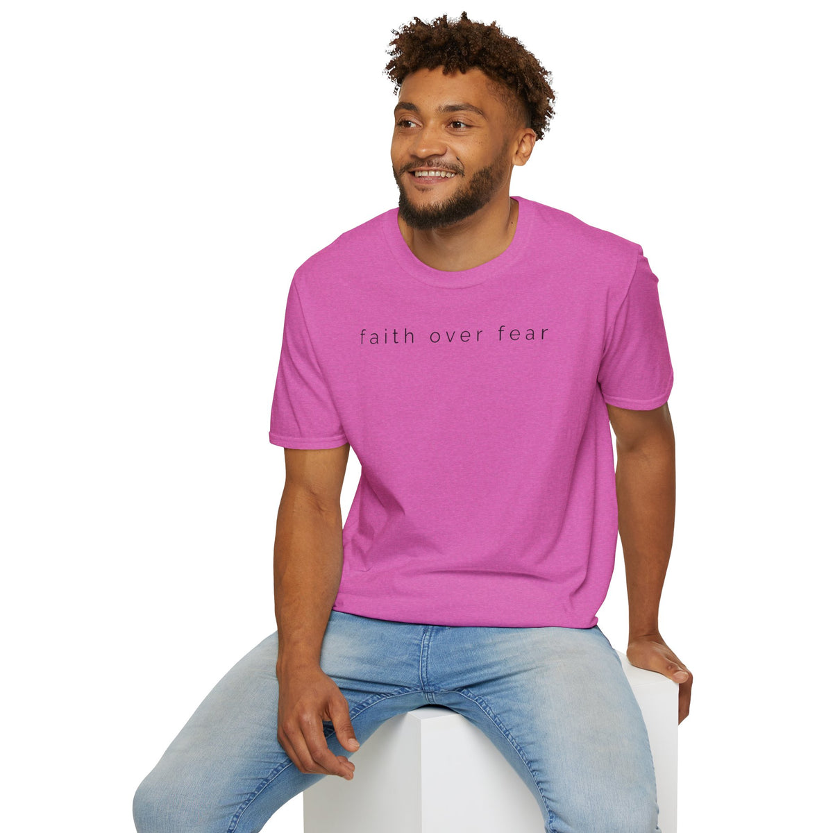 Faith Over Fear T-Shirt — Minimal Christian Inspirational Tee